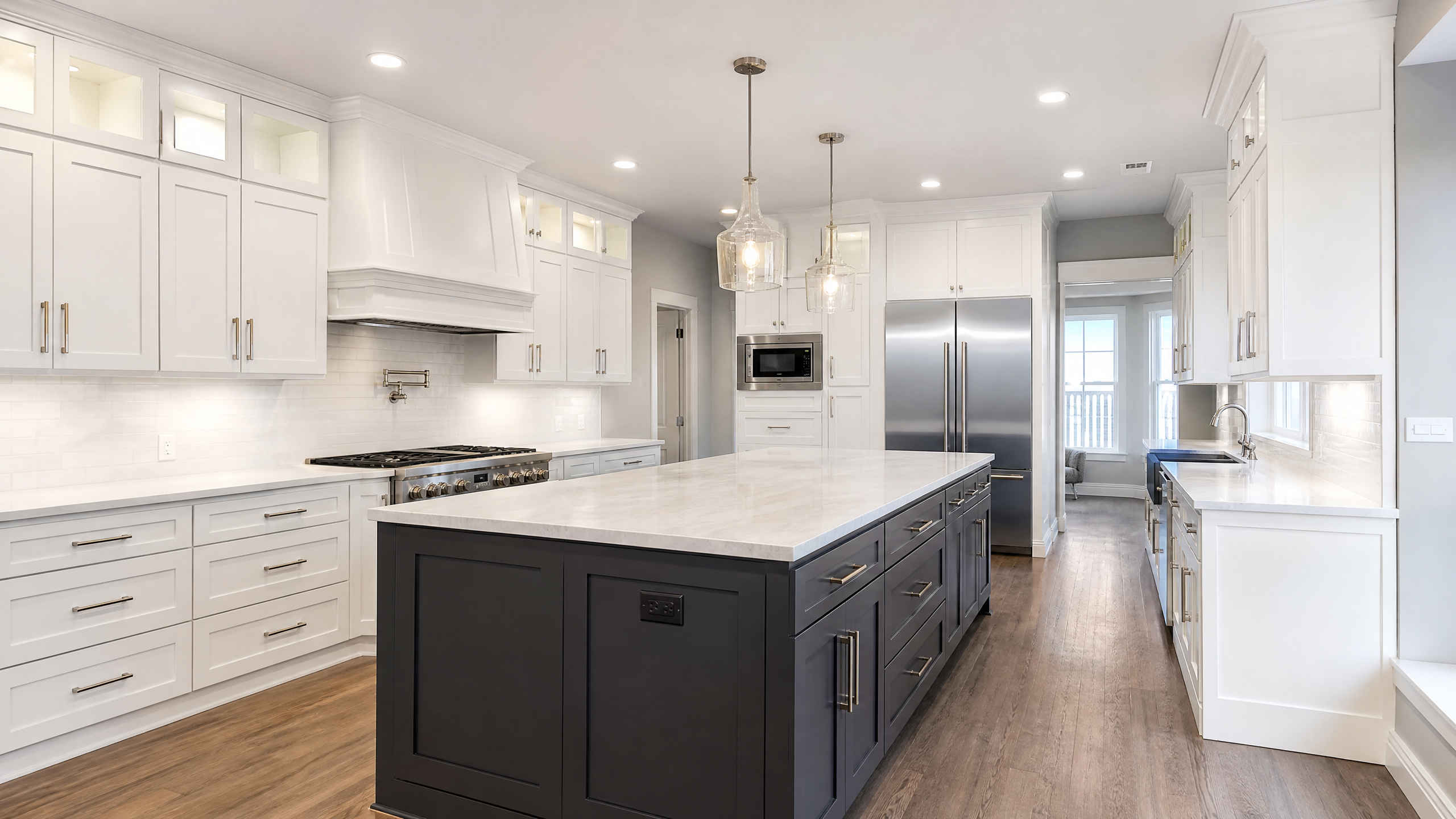 Cabinet refinishing kitchen island Rochester Hills MI