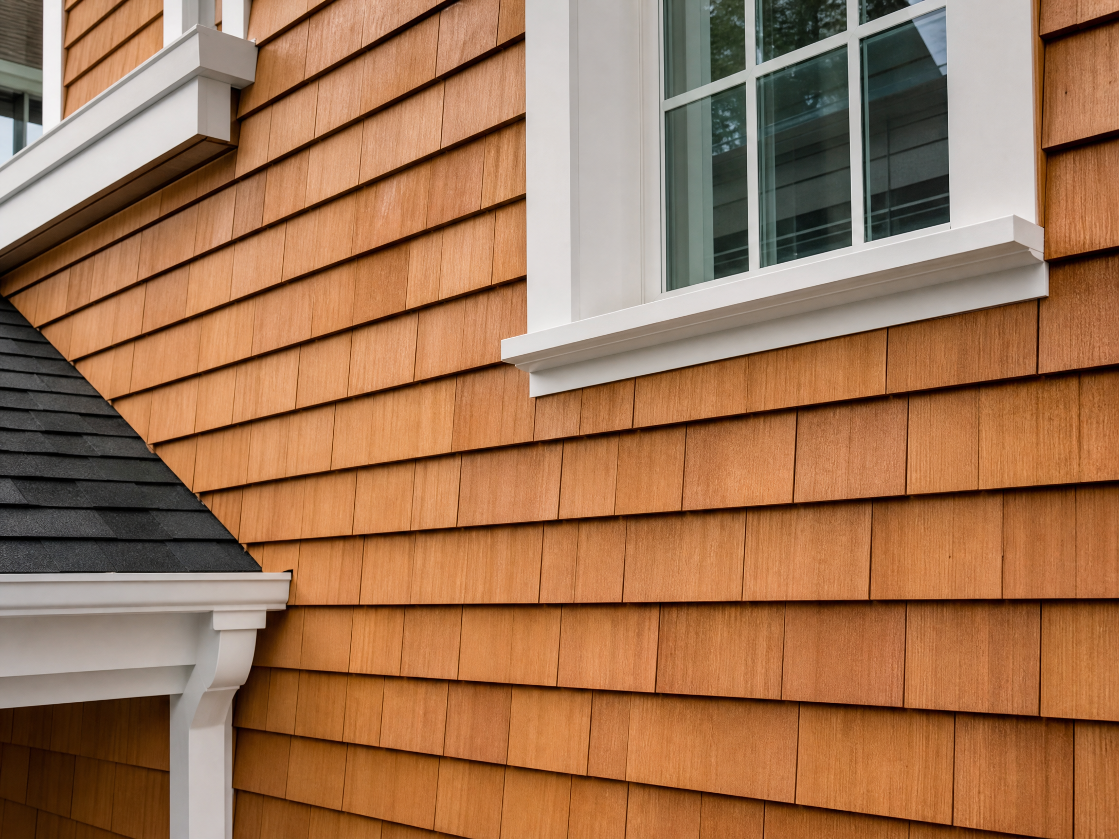 Exterior painting cedar shake restoration Orchard Lake MI