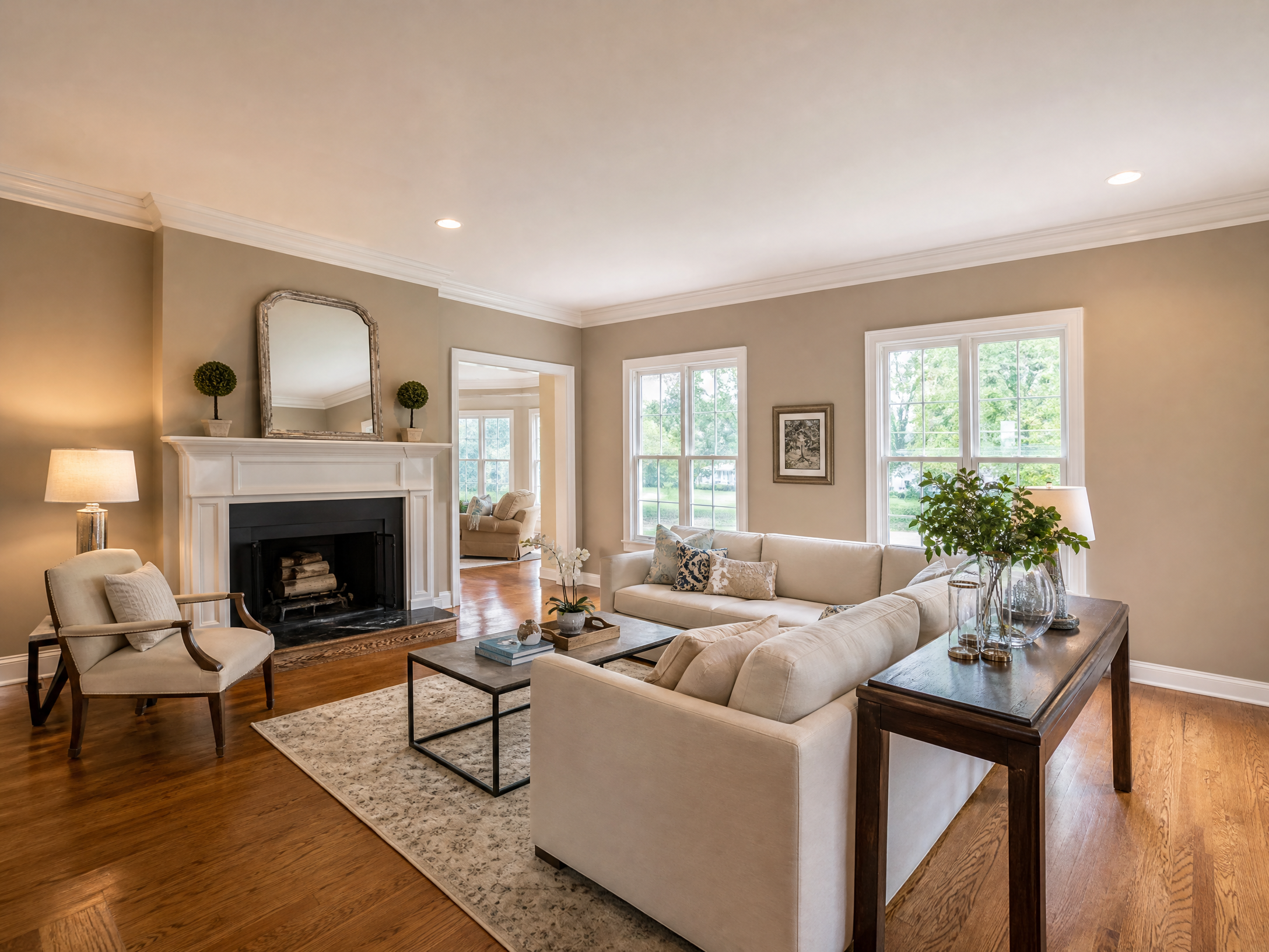 Interior painting completed in colonial home Rochester Hills MI
