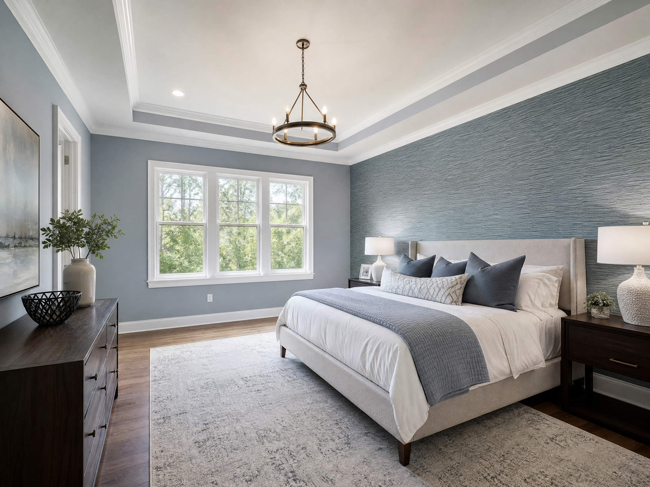 Interior painting master bedroom Troy MI