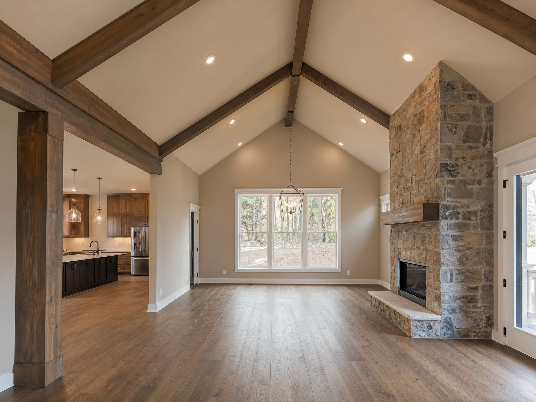 Interior painting open concept living space Clarkston MI