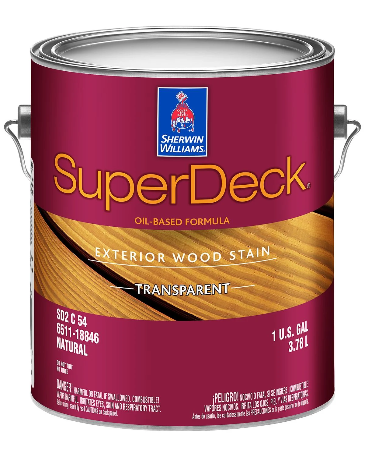 SuperDeck Exterior Oil-Based Transparent Stain 550 gallon